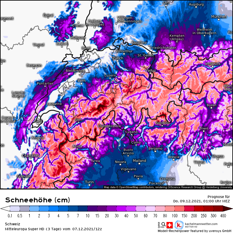 Schneefall ab Dienstag, 07.12.2021 - Seite 2 - Schweizer Sturmforum